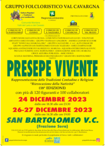 Manifesto Presepe Vivente 2023